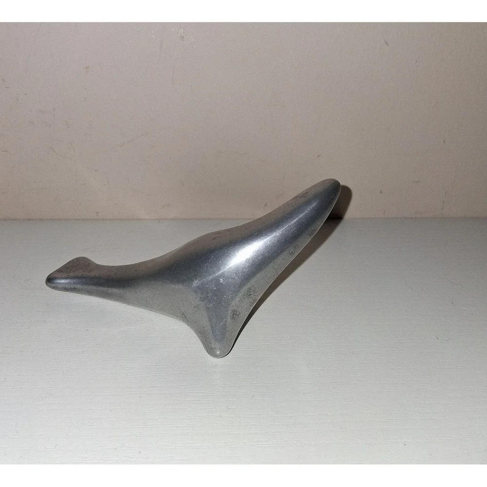 Vintage Gord Hoselton Signed Aluminum Dolphin Sculpture #124 Mid Century Modern